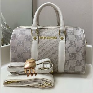Steve Madden Kali Cream Satchel